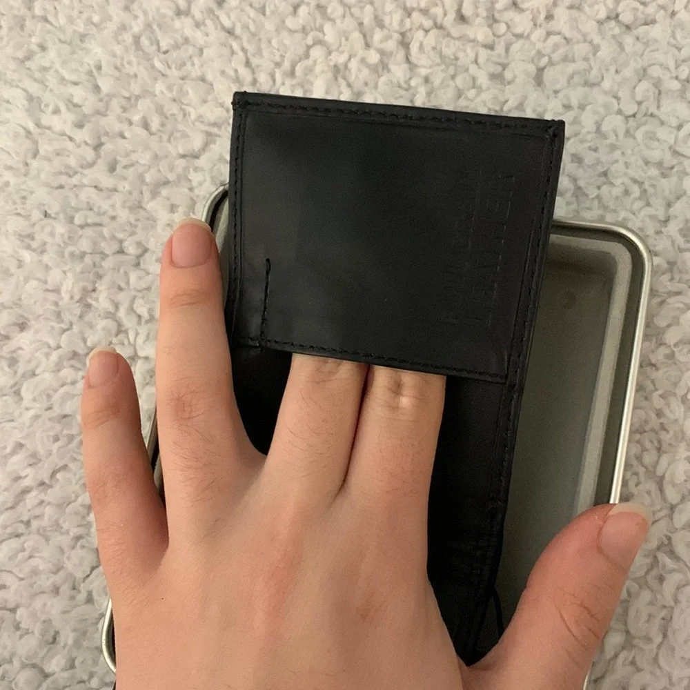 Black Genuine Full Grain Leather Wallet